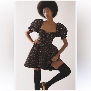 NWT Anthropologie MAEVE Puff Mini Dress Sz XS